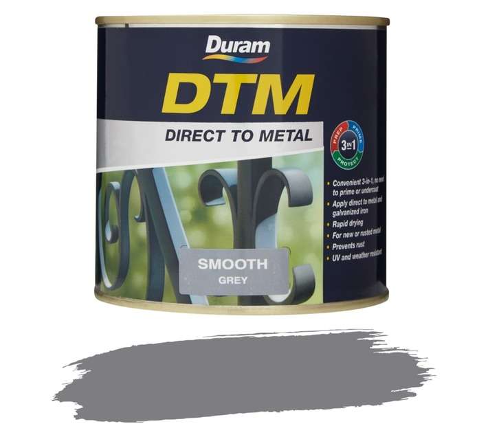 Duram DTM Smooth - Grey (500ml)