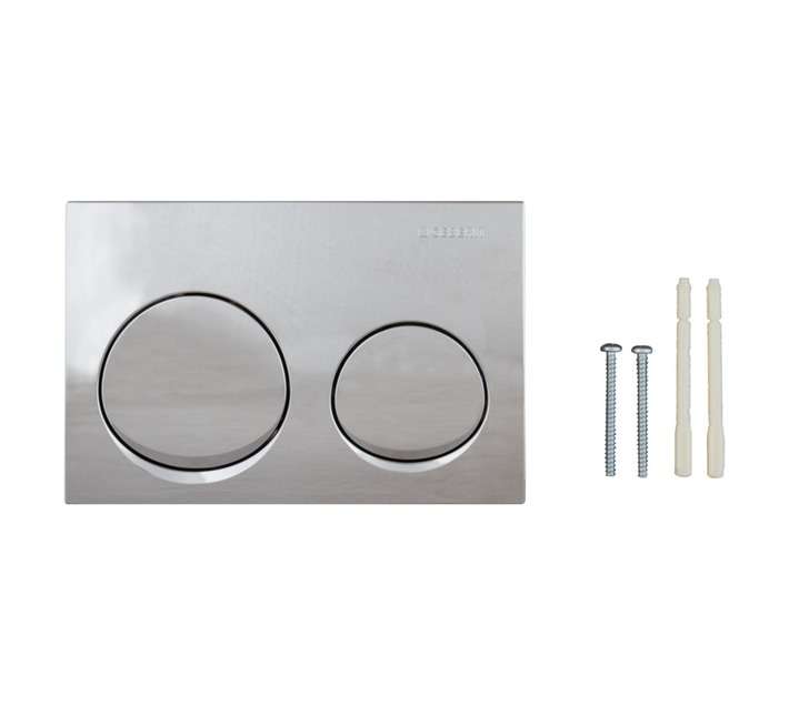 Geberit Alpha Flush Plate Only Round - Chrome Plated