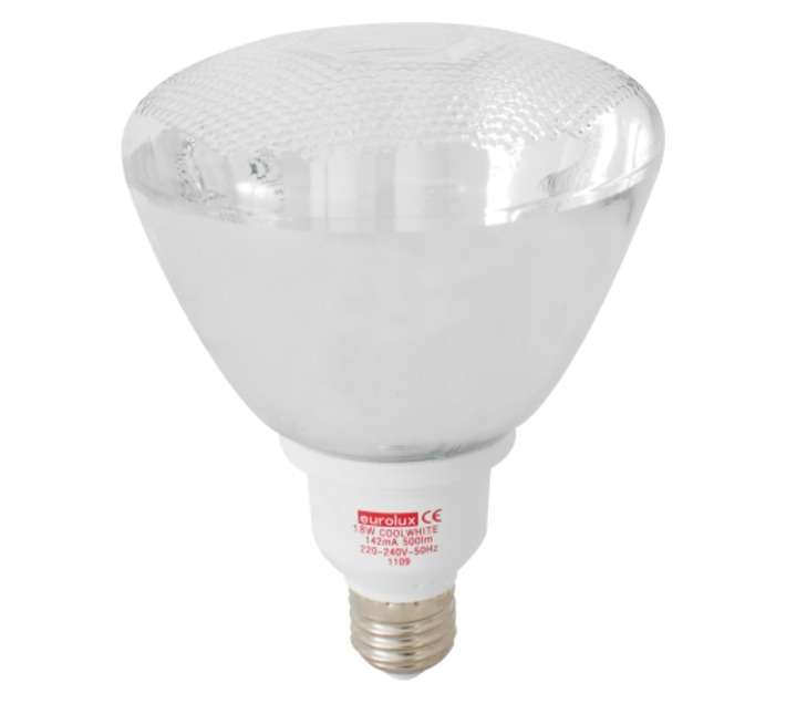 Eurolux E27 Compact Fluorescent Globe- Cool White (18w)