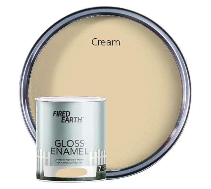 Fired Earth Gloss Enamel - Cream (1L)