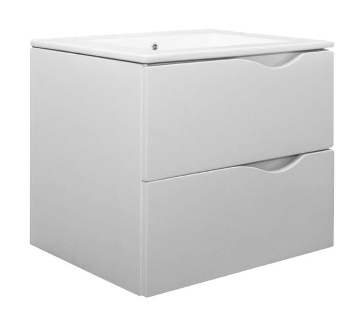 Lusso Wall Mount Classico Vanity Cabinet - White (600mm)