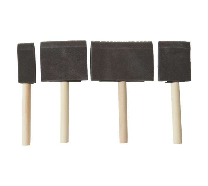 Academy Brushware Sponge Paintbrush Set (4 Piece)