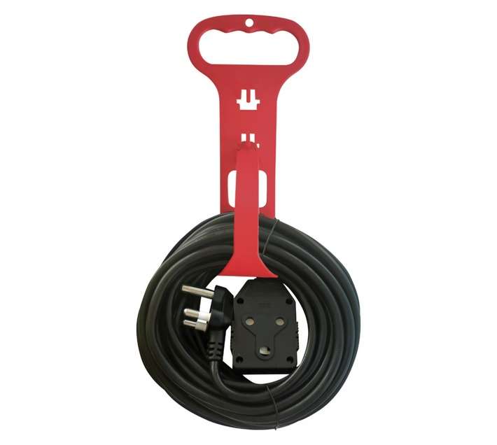 16A Double Janus Extension Lead - Black (20m)
