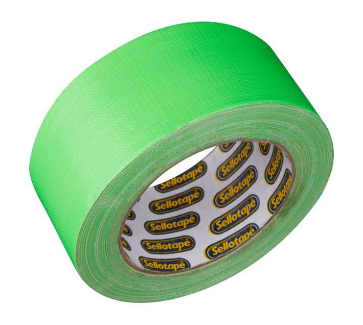Sellotape Duct Tape Luminous - Green (20m x 48mm x 115mm)
