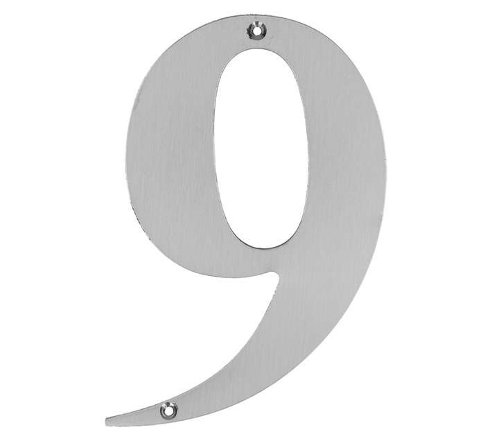 Dortello Stainless Steel Numeral 9 (175mm)
