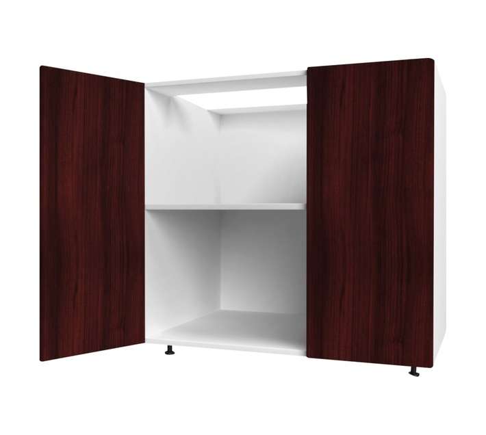 Home and Kitchen Melamine Base Cabinet Unit - Mahogany (900 x 560 x 720mm)