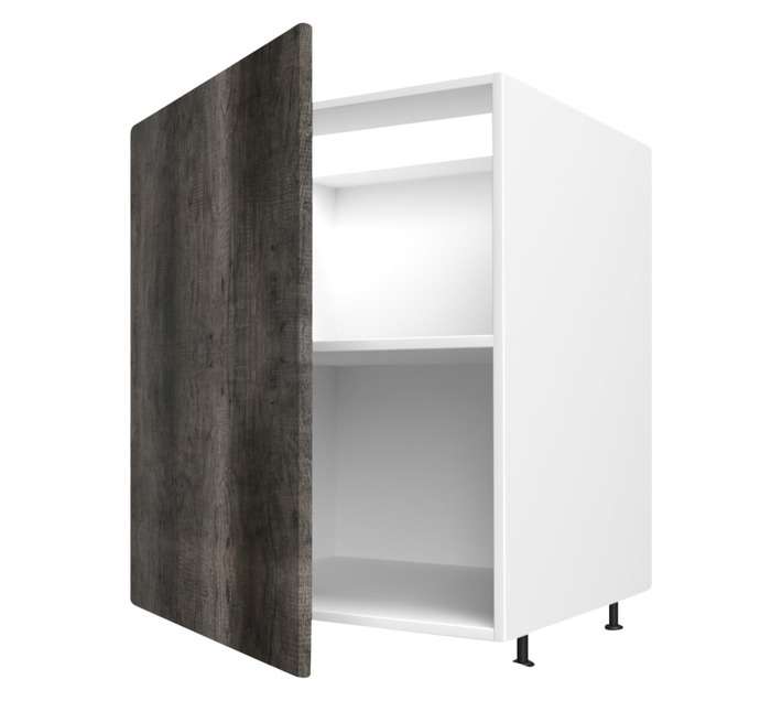 Home and Kitchen Melamine Base Cabinet Unit - Monument Oak (600 x 560 x 720mm)