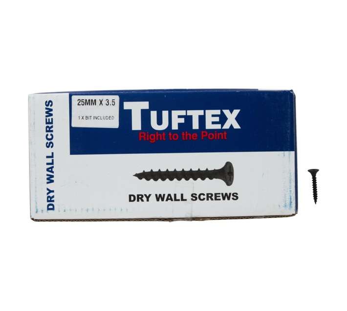 Tuftex 500 x Drywall Screws (3.5 x 25mm)