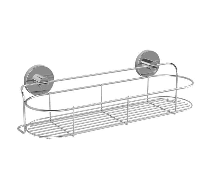 Evovac Stainless Steel Round Bathroom Shelf - Silver