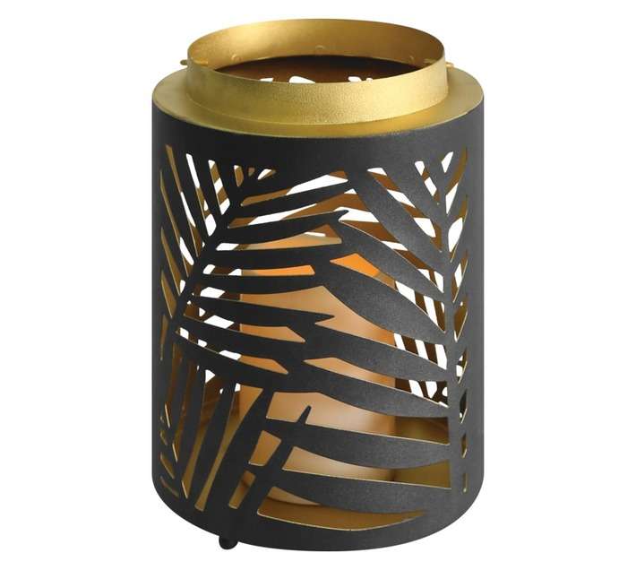DH Large Cut Out LED Lantern - Black