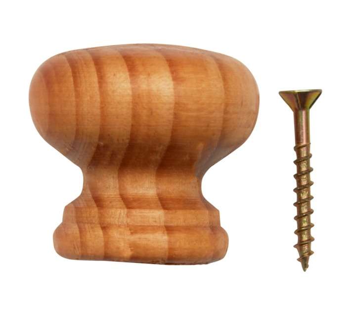 Home and Kitchen Lacquered Pine Knob (33mm)