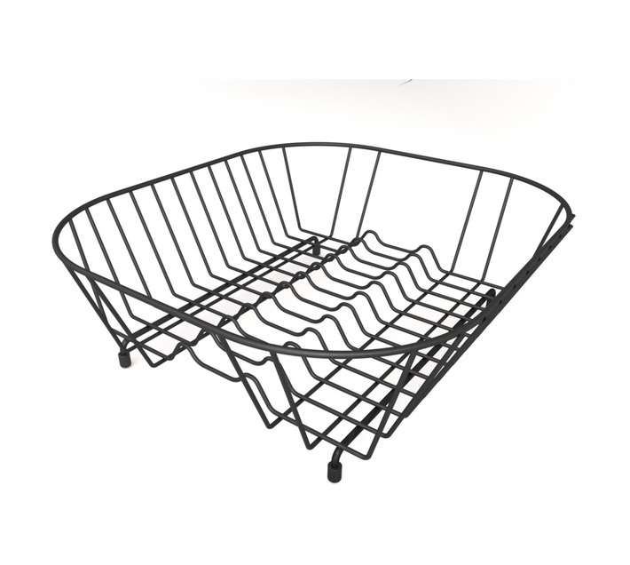 Home and Kitchen 703 Basin Dish Rack - Black