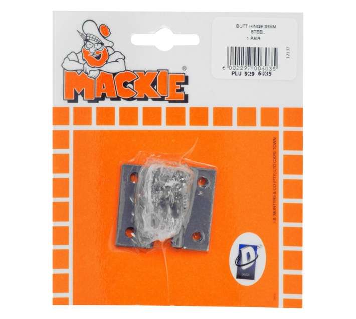 Mackie Butt Hinge - Steel (38mm)