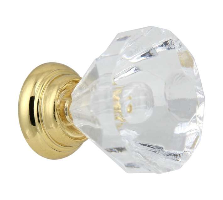 Home and Kitchen Acrylic Cone Knob - Gold (31mm)