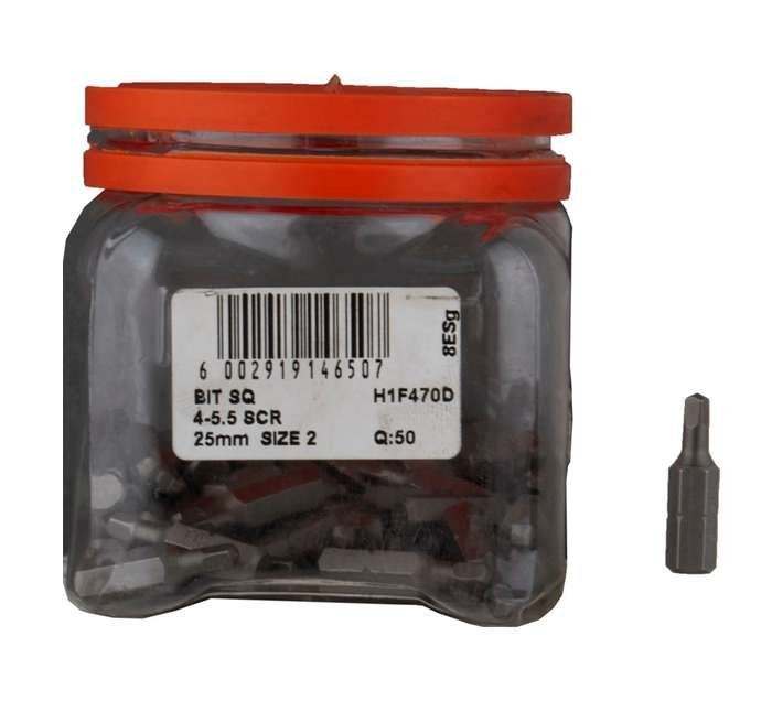 Eureka Size 2 Square Bit (50 Pack)