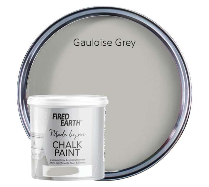 Fired Earth Chalk Furniture and Wall Paint - Gauloise Grey (1L)