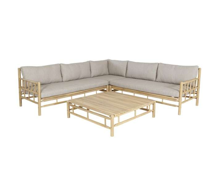 MON Exteriors Costa Rica Corner Lounge Patio Set - Beige
