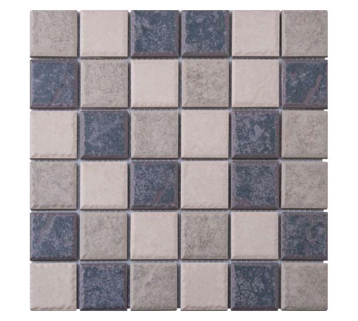 Falcon Tiling WP-FT3114 Rustic Porcelain Mosaic - Grey (30 x 30mm)