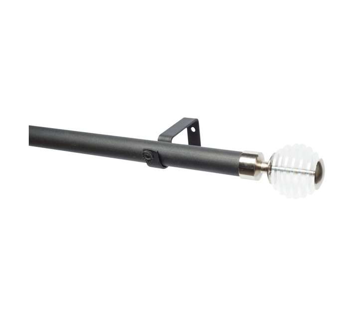Design House 28PSSC2MB Single Stacked 28mm Pole Set - Clear (2000mm)