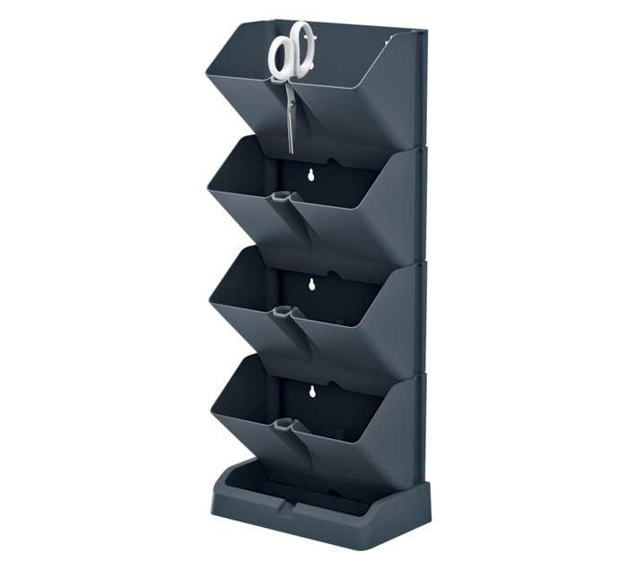 Prosperplast Mini Cascade Pot - Anthracite (195 x 114 x 475mm)