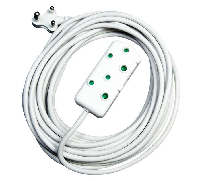 Electro Worx Extension Lead - White (10m x 1.5mm)