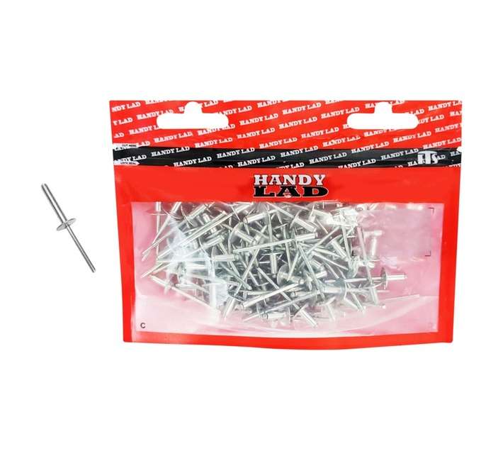 Rutherford 50 x Large Flange Aluminium Rivets (27 x 4.8mm)