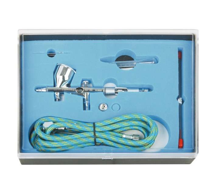 AirCraft Gravity Feed Airbrush Kit - Silver