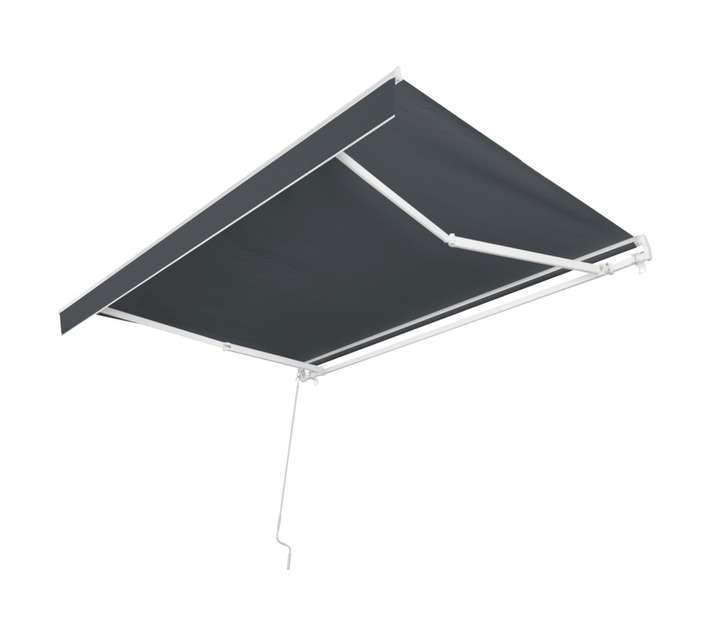 Design House TOR-105-CC DIY Retractable Awning - Grey (3950 x 2500mm)