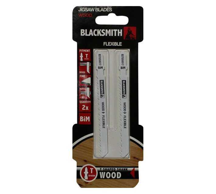 Blacksmith 100mm T Shank wood Jigsaw Blade prgrsr (2 piece)