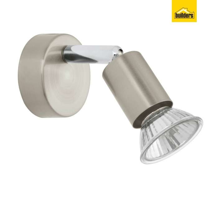 Eurolux S218SC Buzz Single Spotlight - Satin Chrome