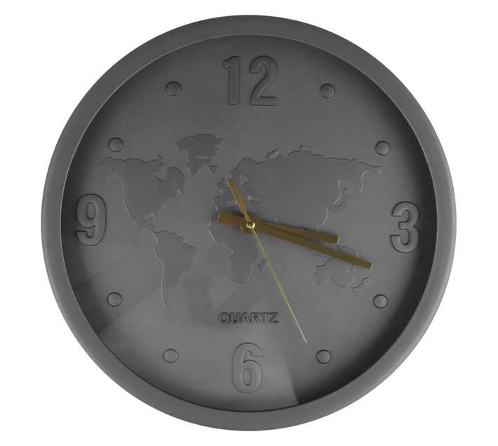 Design House Chicago Clock - Grey (300mm)