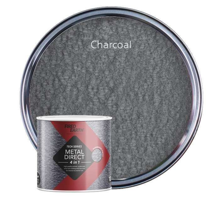 Fired Earth Metal Direct Hammered - Charcoal (500ml)