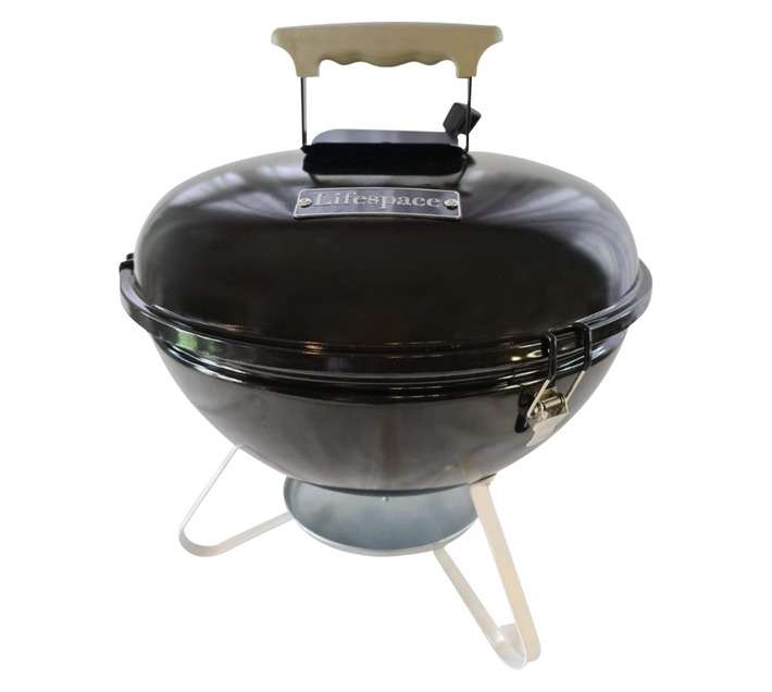 Lifespace Portable Kettle Braai and Grill 350mm Charcoal