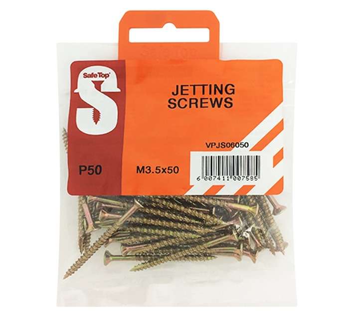 Safe Top 50 x Jetting Screws (M3.5 x 50mm)
