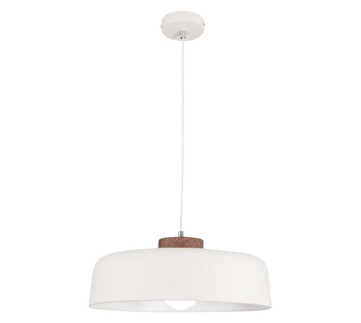 Bright Star Lighting 1 Light Deep Shade Pendant - White (60W)