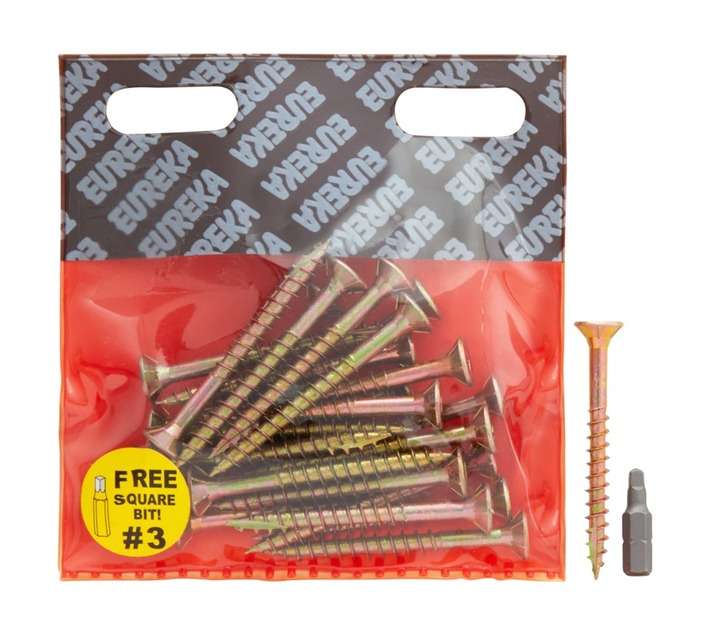 Eureka 1FA90U 6 x 60mm Cut Screw Smooth Shank (25 Pack)