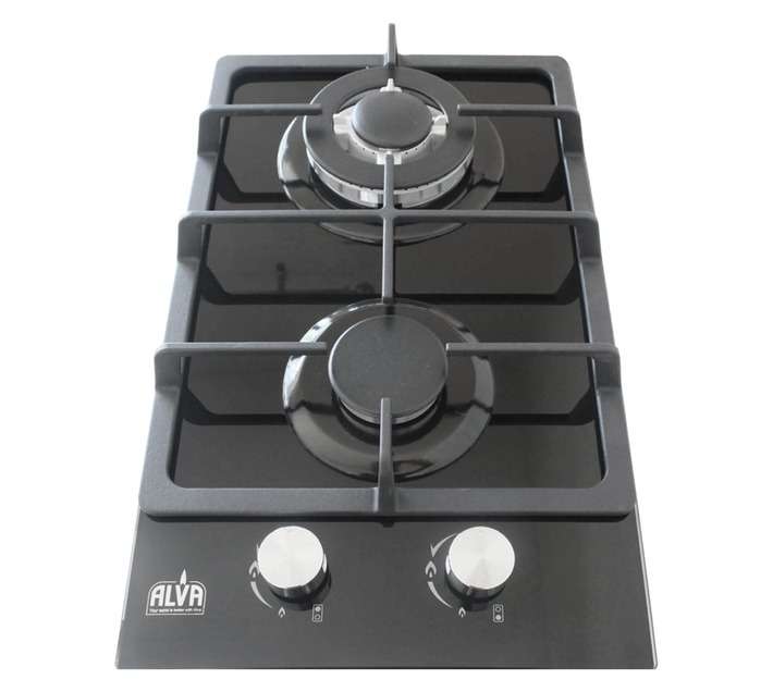 Alva 2 Burner Gas Hob (510 x 310mm) Black GDH202