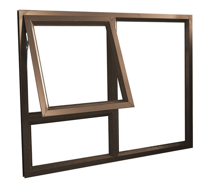 Kenzo 28mm LH RH Fix Aluminium Window - Bronze (1200 x 900mm)