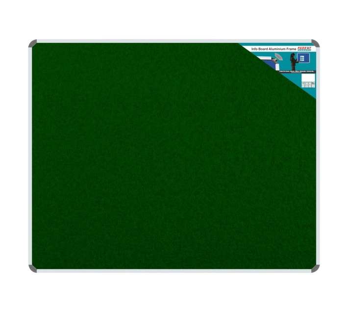 Parrot Products BD0725G Aluminium Frame Information Board - Green (900 x 600mm)