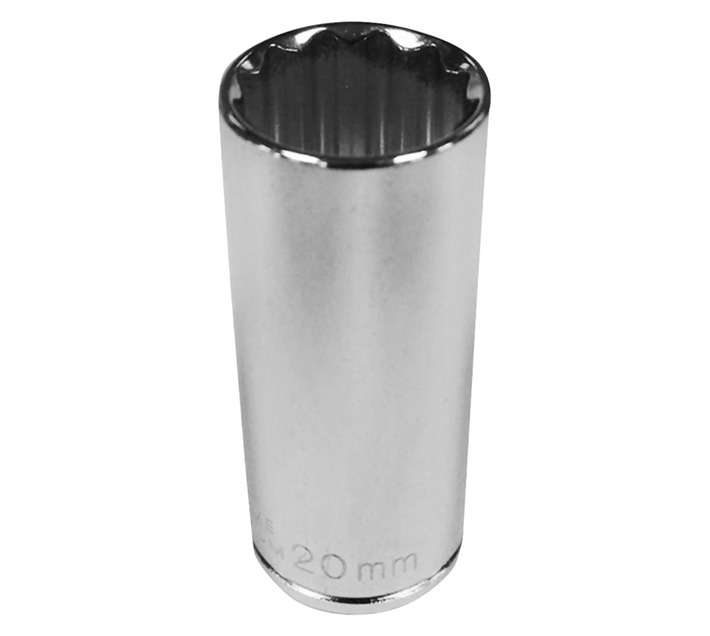 Mastercraft D/Wall Socket 3/8 Inch Dr 12 Pt - Chrome (20mm)
