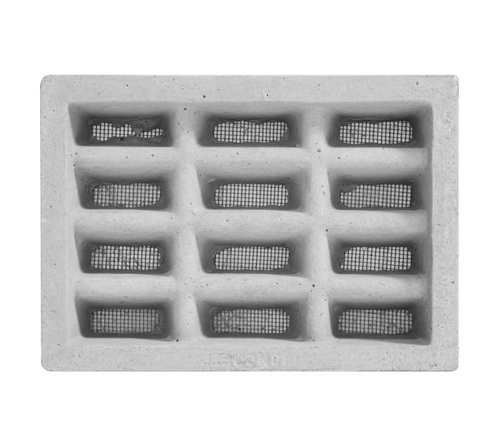 Lion Concrete Air Brick - Grey (220 x 156 x 45mm)