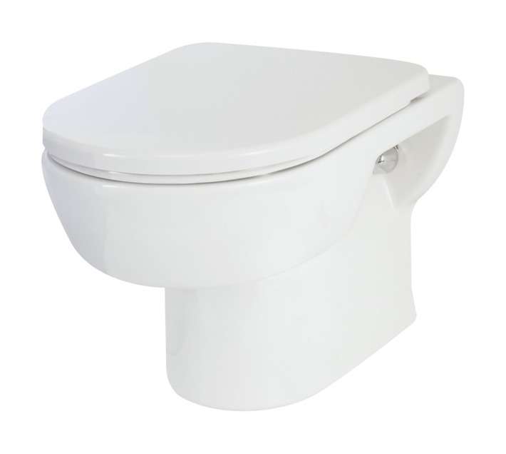 Lecico Madison Wall Hung Pan with Soft Close Seat - White (361 x 516 x 400mm)