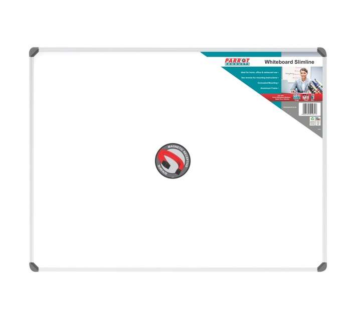 Parrot Products BD1141 Magnetic Slimline Whiteboard (1200 x 900mm)