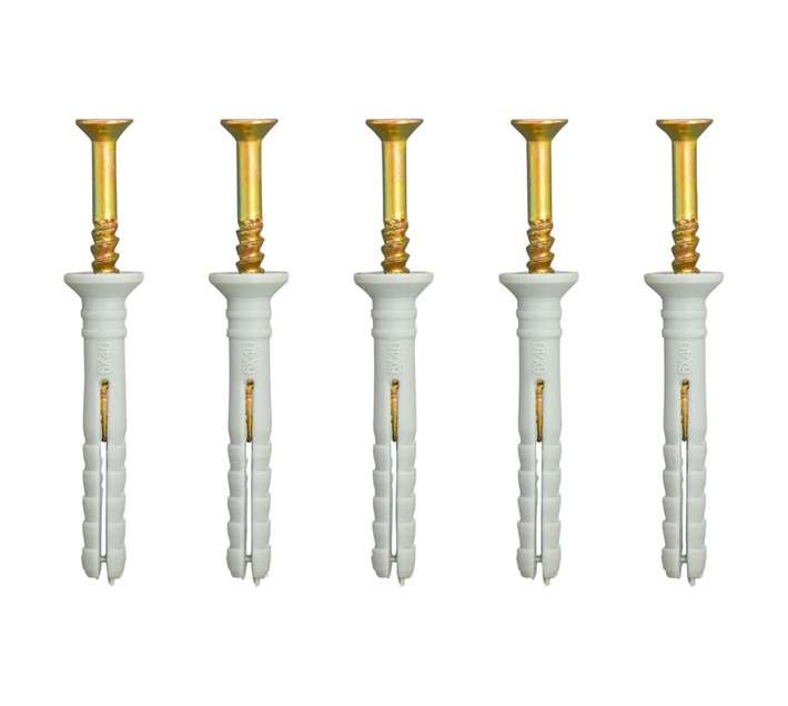 Eureka 5 x 6T50 Nail In Nylon Countersunk (6 x 40mm)