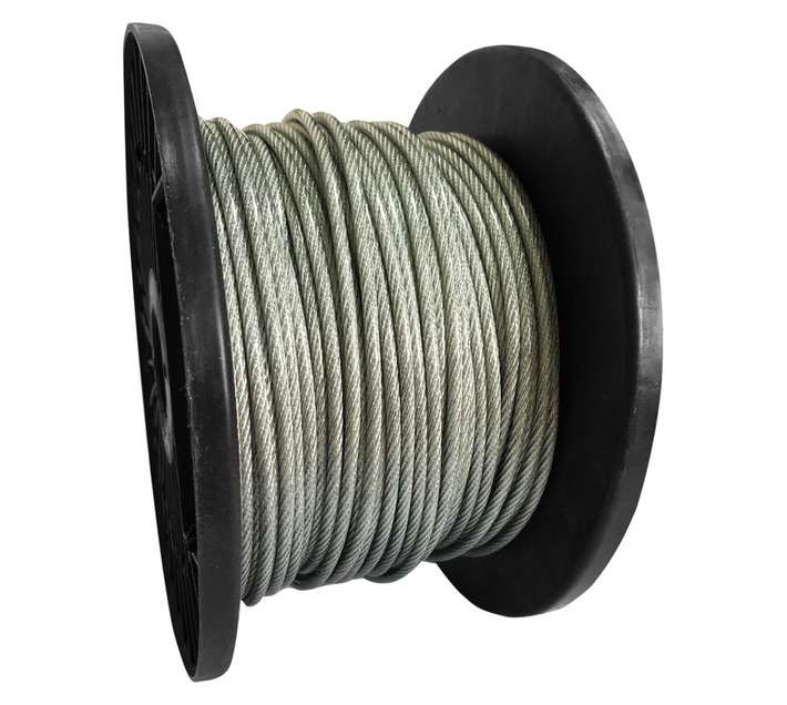 Krafft CH-WIRE2A PVC Wire Rope - Silver (4000mm) (Per Meter)