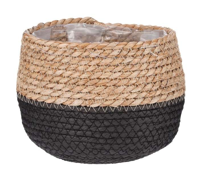FDB Jorck Planter Basket - Brown/Black (180 x 150mm)