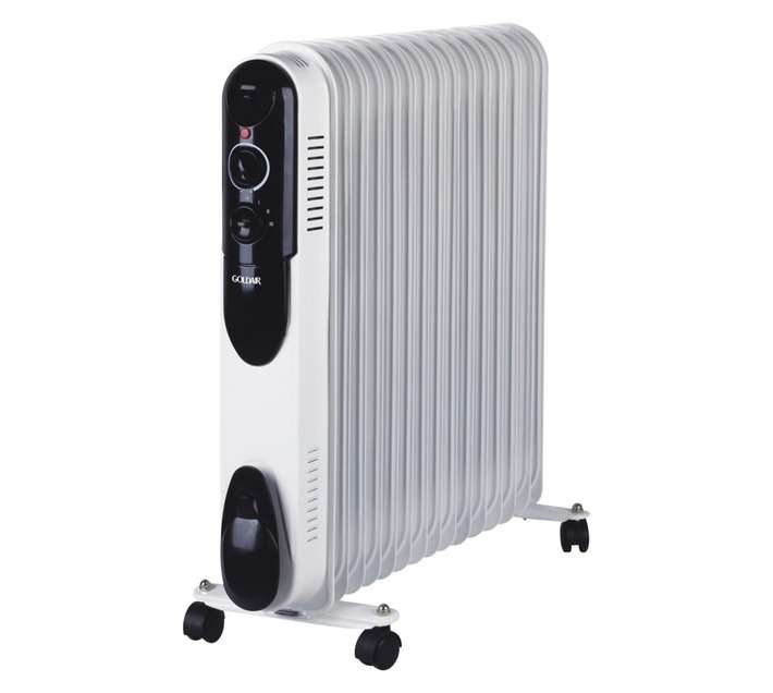 Goldair GSOR-1300 13 Fin Oil Heater - White (1300W)