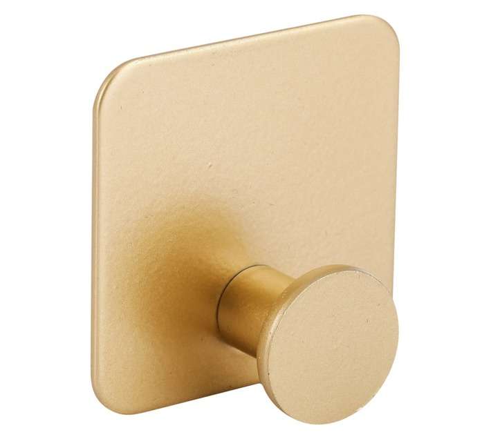 Bathroom Basics Single Hook - Gold