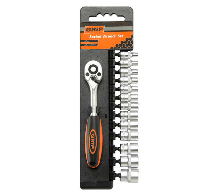 Grip GAS180 14 Piece Socket Set with Ratchet