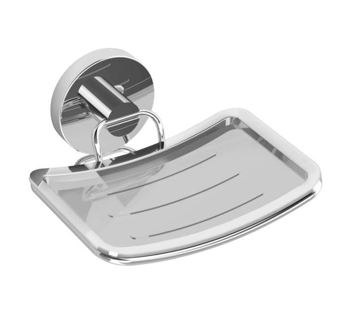 Evovac Stainless Steel Round Soap Dish - Silver